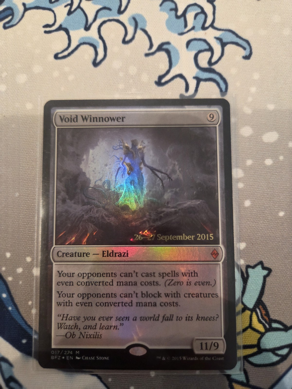 Void Winnower Prerelease Promo Battle for Zendikar Foil Mythic NM MTG 017/274