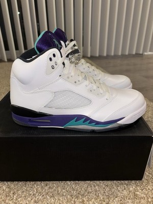 Nike Air Jordan 5 Retro Grape 2013 Sz9.5 Brand New 136027-108