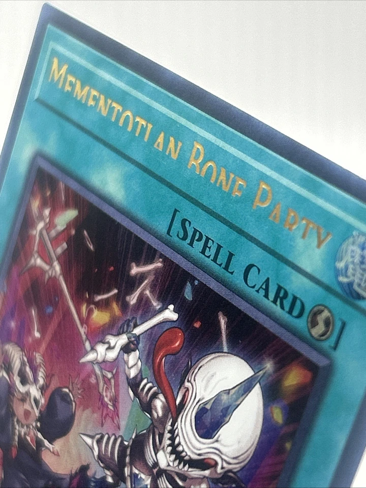 Yu-Gi-Oh! *MISPRINT* HALF NAME - Mementotian Bone Party - RA04-EN099 - Stampede - Image 2 of 2
