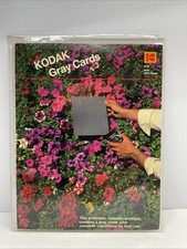 Kodak Gray Card Set Of 2 Vintage Photographic Test Cards Original 1985 Package
