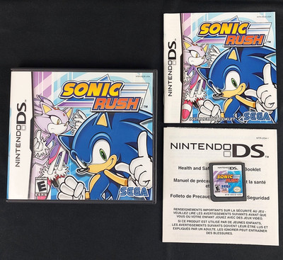 Sonic Rush Nintendo DS CIB Complete Case Manual Tested Authentic Sega 2005