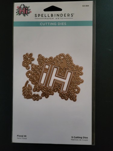 SPELLBINDERS Floral Hi Dies S4-384 Frame Emboss Stencil Flower Leaves 3.5 in x 3 - Afbeelding 2 van 3