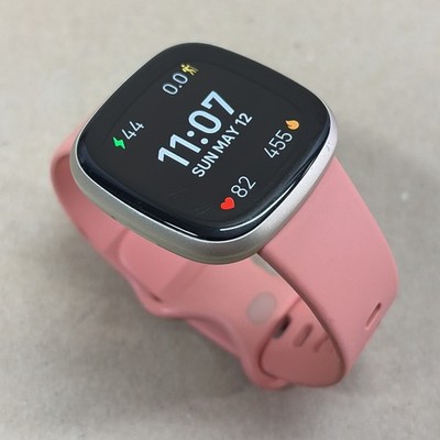 Fitbit Versa 3 Fitness Smartwatch FB511 Soft Gold Watch Only Tested Works