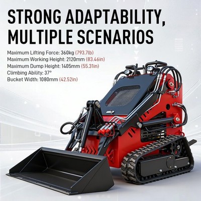 FREE SHIPPING 2025 Mini Skid Steer Loader 13.5HP EPA B&S Petrol Engine USA STOCK
