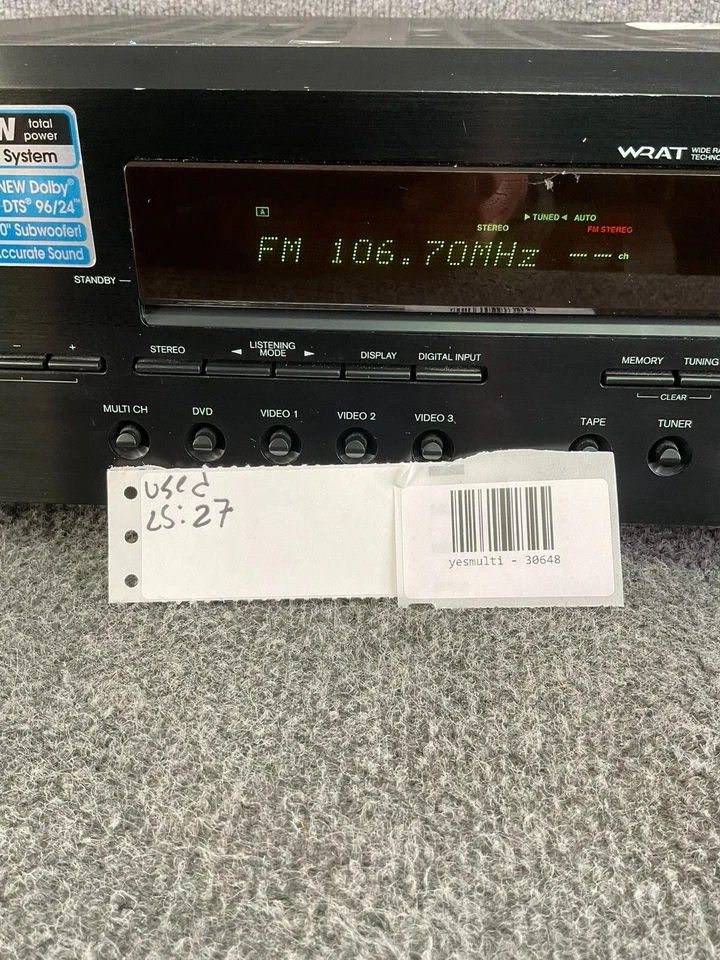 Onkyo HT-R520 6.1 Ch AV Receiver 🎶 1000W Dolby Surround – Black - Image 3 of 4