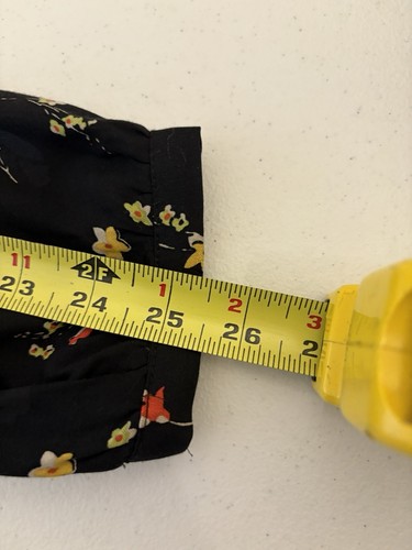 Lauren Ralph Lauren Sheath Dress Size 14 Black Floral Cottagecore Ruffle Sleeve - Picture 9 of 15