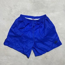 Vintage Nike Running Shorts Men s SZ L Blue Lined Polyester 90s Athletic Soccer