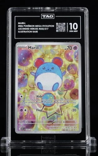 TAG 10 Marill 232/217 Me: Ascended Heroes Holo Low Pop!
