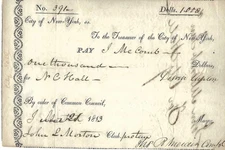 1813 NYC Mayor Dewitt Clinton pays leading NYC Architect Designed New City Hall