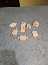 Thomas Wooden Railway Adapter specialty track  Ramp pieces lot Clickety Clack