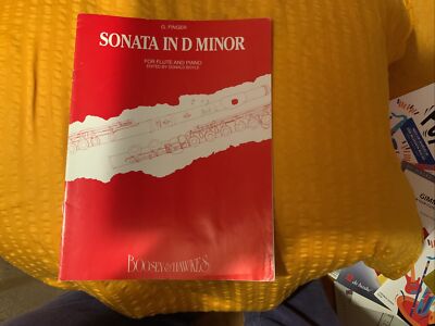 G. Finger Sonata In D Minor By Donald Boyle Für Flöte U. Klavier Boosey & Hawkes