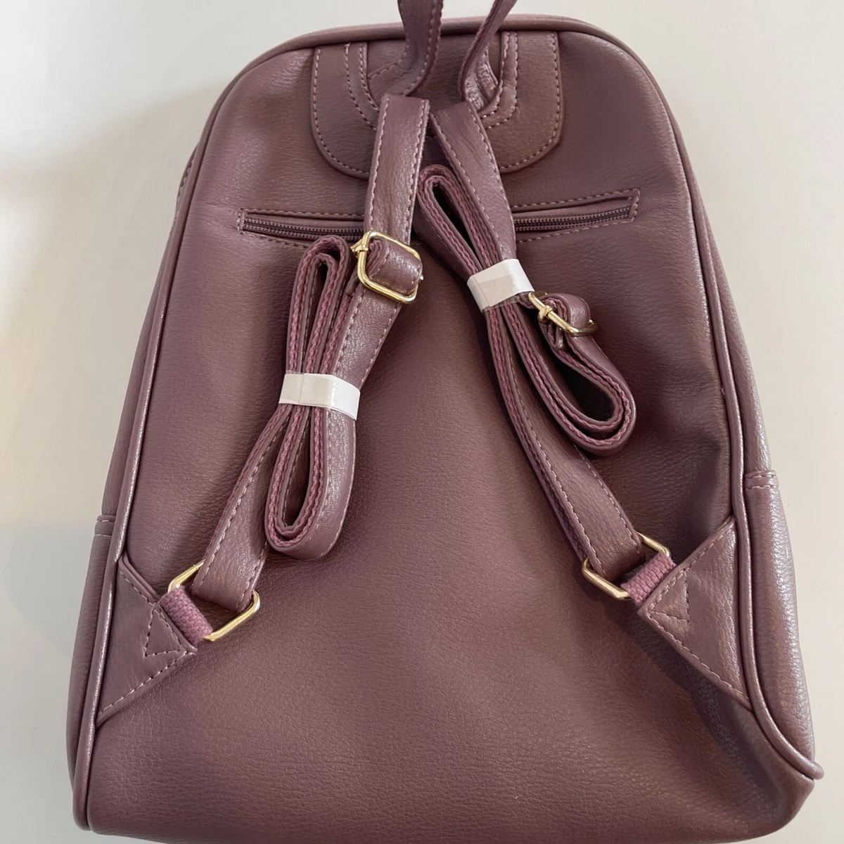 Nevenka Women Bag Backpack Purse Casual Shoulder Bag Purple PU Leather NEW
