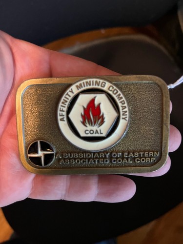 Vintage belt buckle - Affinity Mining Corp