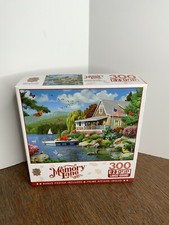 Masterpieces Memory Lane Lake Side 300 Piece Ez-grip Large Puzzle New