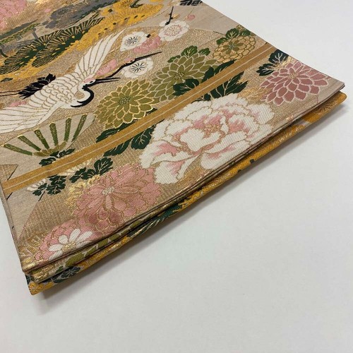 Maru Obi Japanese Vintage antique Belt - Beautiful Japanese Maru-Obi Luxury 4097 - 第 7/7 張圖片