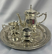 Vtg International Silver Company Price William Child's 4 Pc Tea Coffee Set DS43
