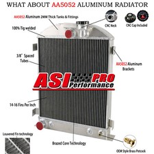 3 Rows Aluminum Radiator For 1928-1931 1929 1930 Ford Model A Grill-shells V8