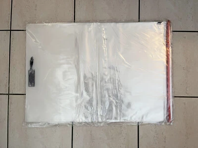 Lot de 50 sachets plastique transparent à fermeture adhésive 50 x 70 cm - Photo 1/2