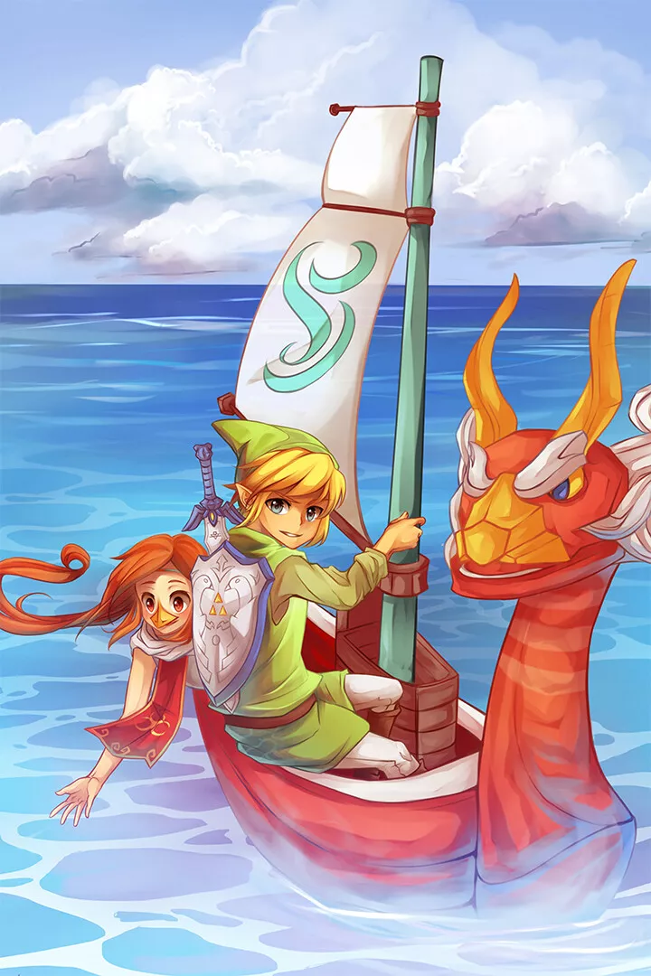 Legend of Zelda: the Wind Waker HD Cover Art Work Inlay Insert