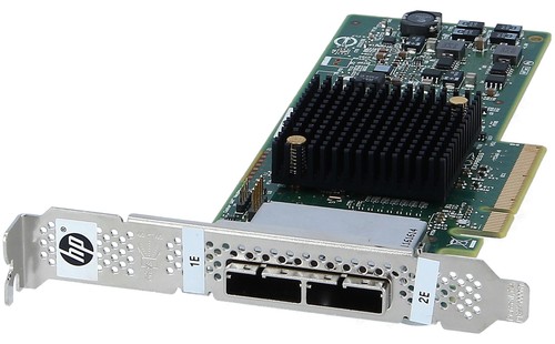 HP - SAS9207-8E - SAS9207-8E HP H221 2 PORTY 6G SAS HBA - Serial Attached SCSI (S - Zdjęcie 2 z 3