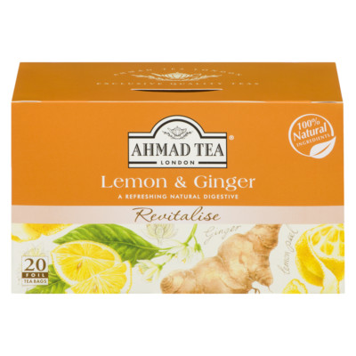 4-Pack Ahmad Tea, Lemon & Ginger
