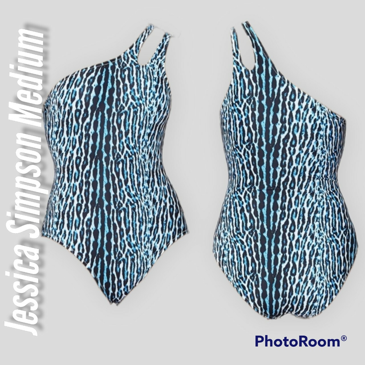 jessica simpson leopard bathing suit