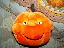 Vintage: stuffed Plush Jack - O - Lantern Halloween Pumpkin