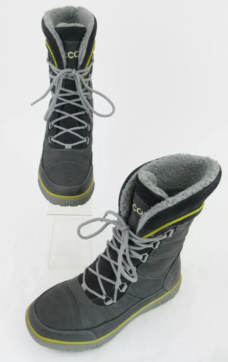 underordnet Mediator Limited ECCO Siberia-Lite Waterproof Winter Boots Graphite Leather EU 37 US 6-6.5 |  eBay