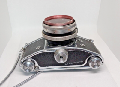 Vintage Jhagee Dresden Exakta Varex IIa Camera, leather case