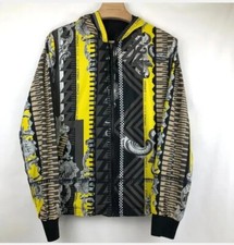 Versace Jeans Reversible Hooded Windbreaker Logo Jacket ITl 48 Men's Small Unisx