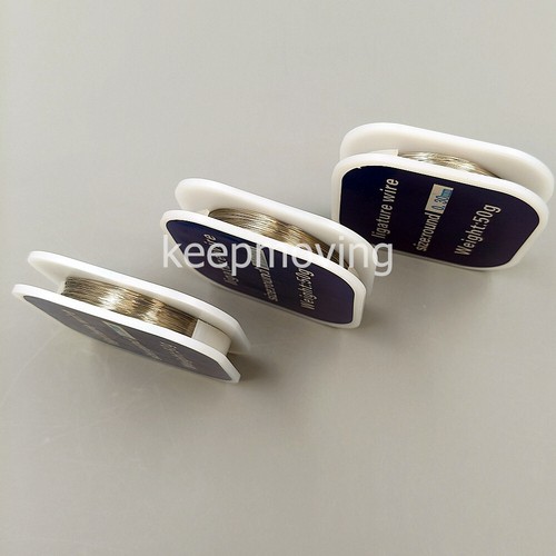 Bobina chirurgica linea filo legatura ortodontica dentale rotonda 25mm/.010" 50g 1 rotolo - Foto 16 di 22