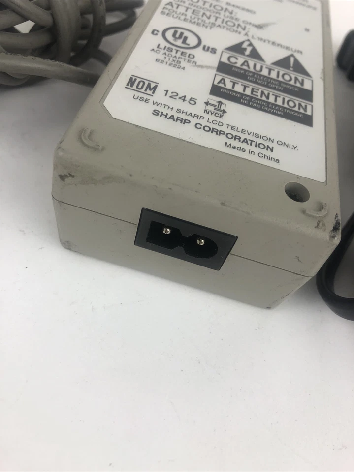SHARP OEM UADP-A044WJPZ AC Power Adapter 12V - 5.0A for LC-20S1U LC-20S2U-S A28 - Image 3 of 3