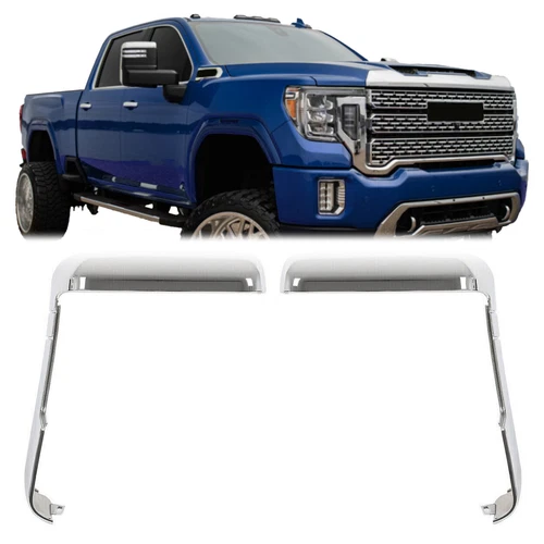 Fits Chevy Silverado GMC Sierra 2500 3500 HD 2024 Top&Side Mirror Cover Caps