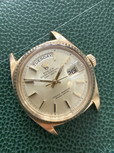 1965 Rolex Day Date 1803 18K Yellow Gold President Pie Pan Dial