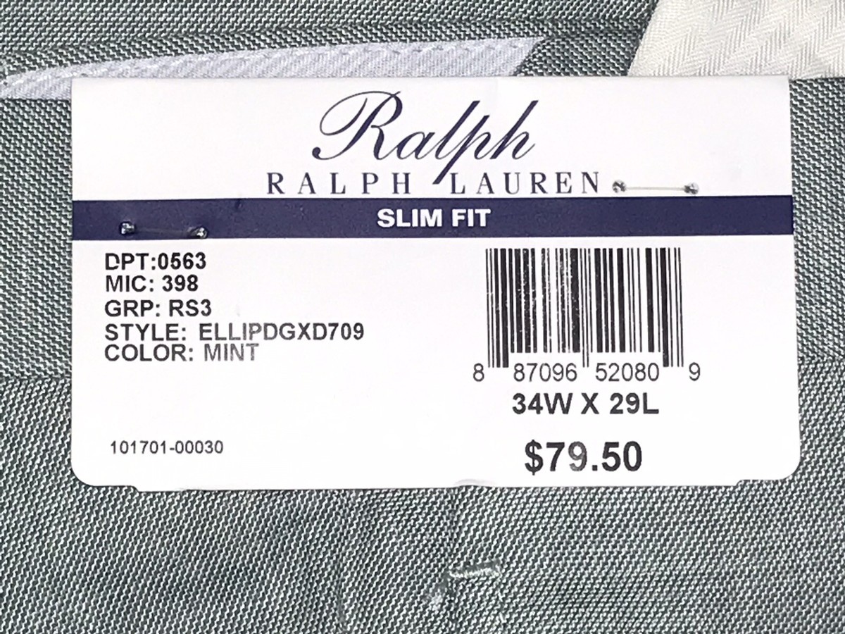 ワン Ralph Lauren Mens New $80 Comfort Flex Flat Front Dress Pants SLIM