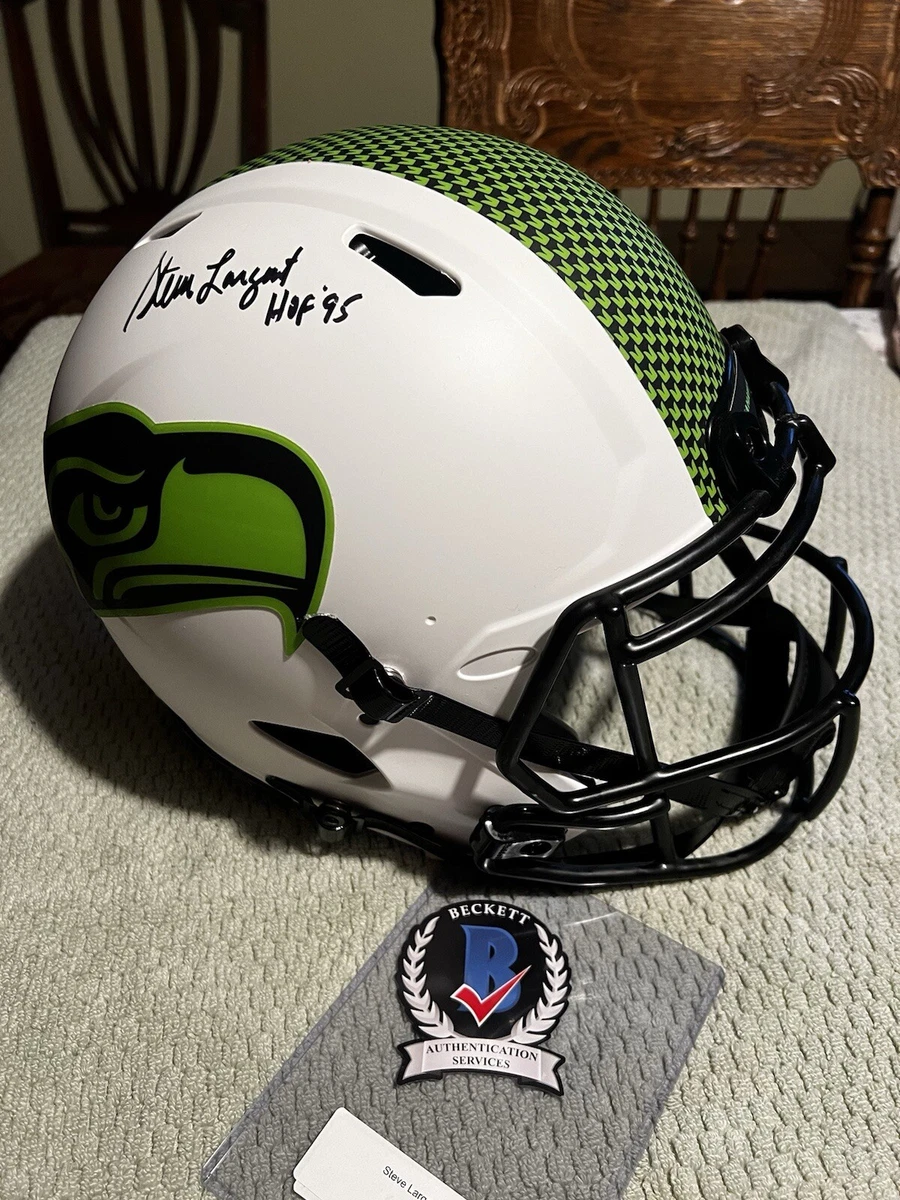 Steve Largent Seattle Seahawks Original Autographed Football NFL