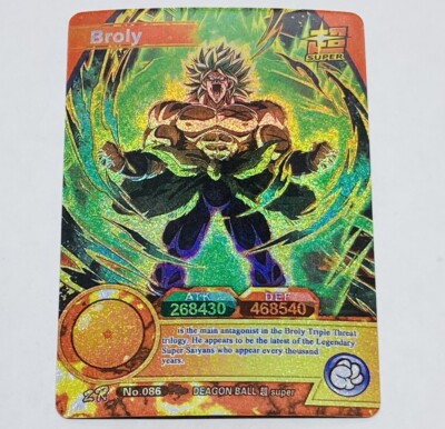 Broly - Dragon Ball Super Trading Card ZR No. 086 Holo Foil Prism
