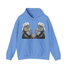 John Wayne Graphic Print Black & White Art Unisex Heavy Blend™ Hooded Sweatshirt