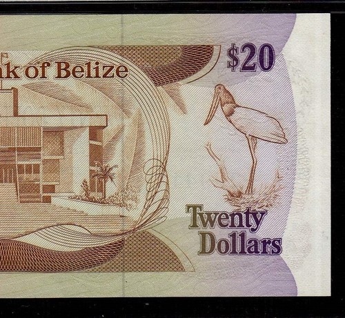 Belize 20 Dollars 1987 P-49b * PMG Gem Unc 66 EPQ * Queen Elizabeth * - Picture 7 of 8
