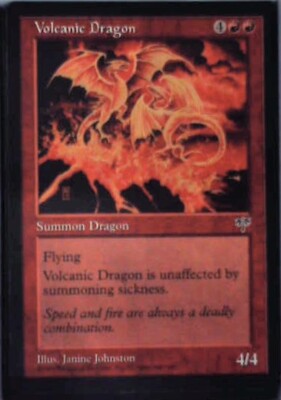 Volcanic Dragon - Mirage: #201, Magic: The Gathering Nm R106