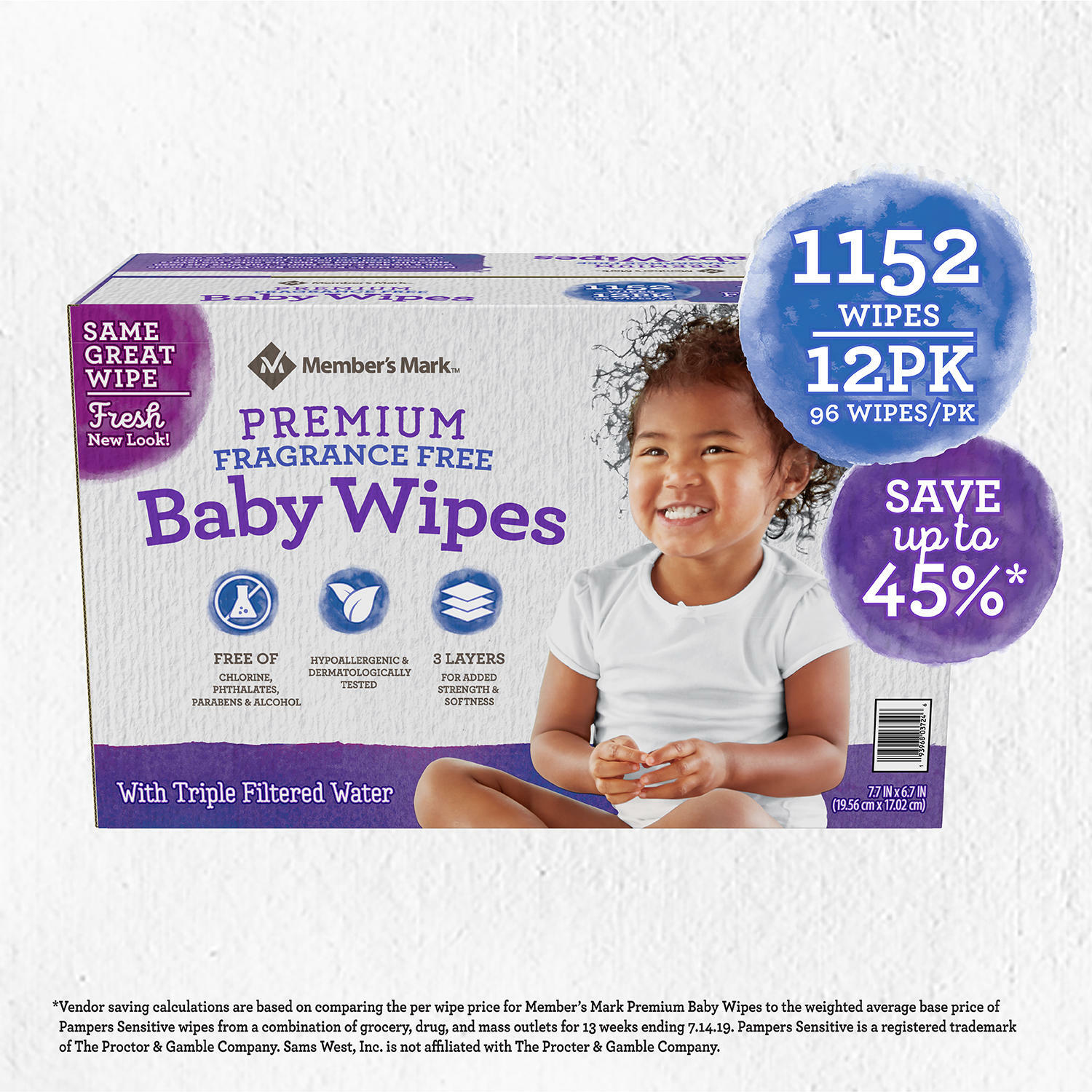 members mark unscented wipes