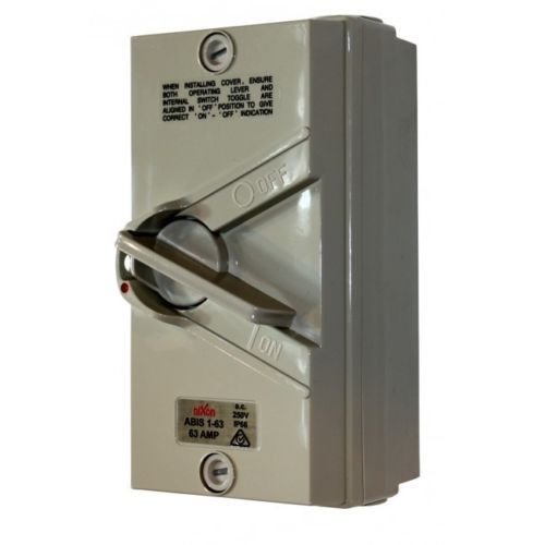 63AMP Weatherproof Isolator 1 Pole / Single Phase Aircon! eBay