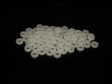 200 New THICK White Nylon Drum Tension Rod Washers for Snare Toms Bass Made USA