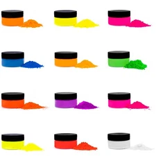 Rolio Fluorescent Powder - 12 Colors – Nail Polish, Slime, Candle, Epoxy Art