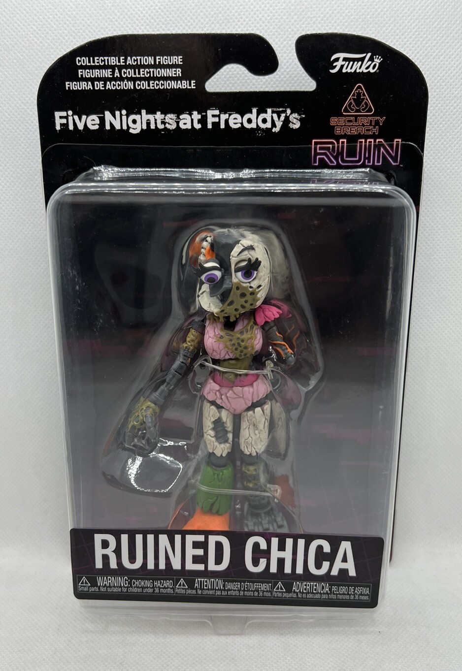 Figura Chica Ruinada Cinco Noches en Freddys FNAF Seguridad Playa Funko NUEVA UK Mano