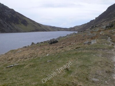 Photo 6x4 View towards the col Capel Curig The far end of Llyn Cowlyd, wi c2010