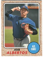 2017 Topps Heritage Minor League Jose Albertos AZL Cubs #124
