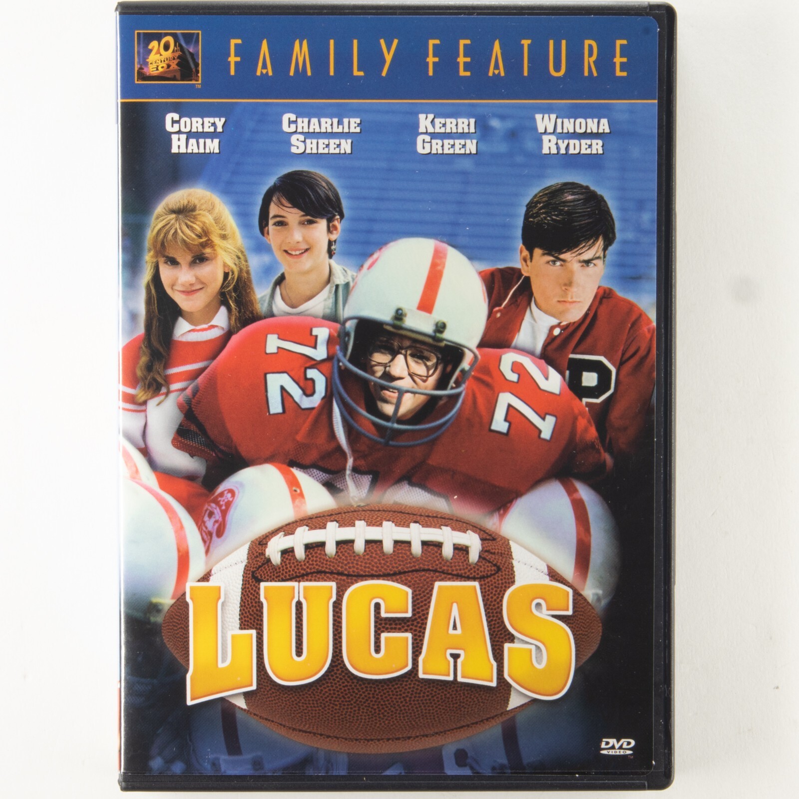Lucas DVD Corey Haim Charlie Sheen Winona Ryder Football 1986