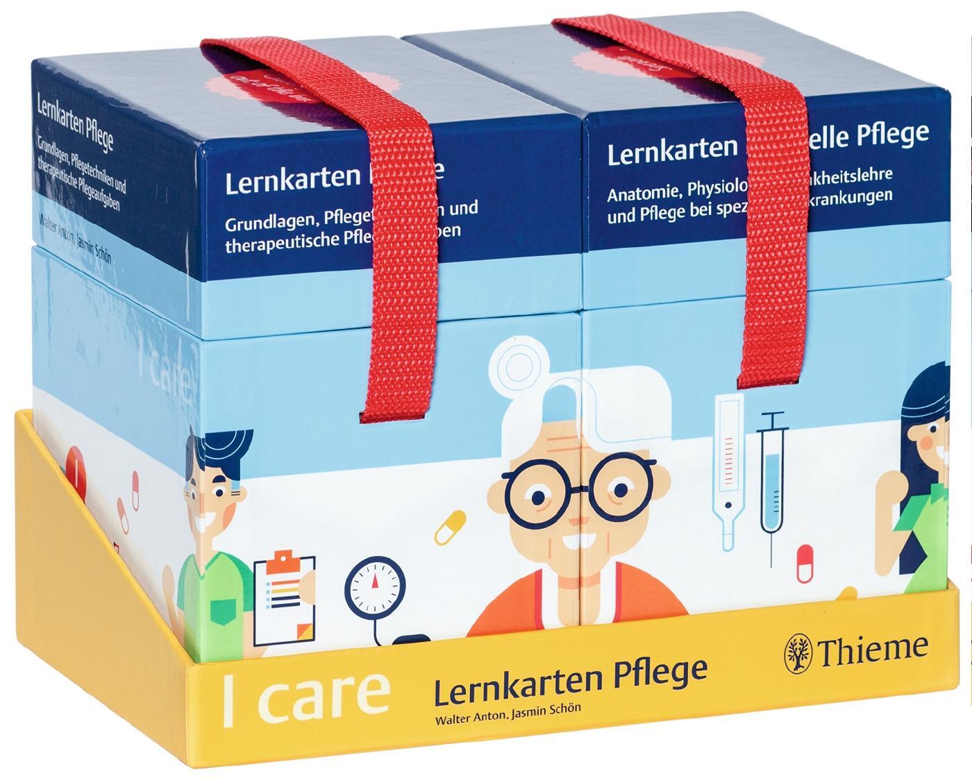 Thumbnail - I Care Lernkarten Pflege - Set (im Schuber) | Anton, Walter | Schön,