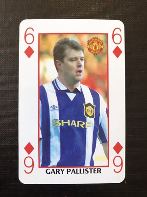 Waddingtons Number 1  Single Swap Playing Card - GARY PALLISTER - Man Utd